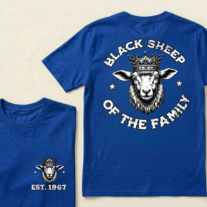 Custom Year Black Sheep of the Family Graphic T-Shirt