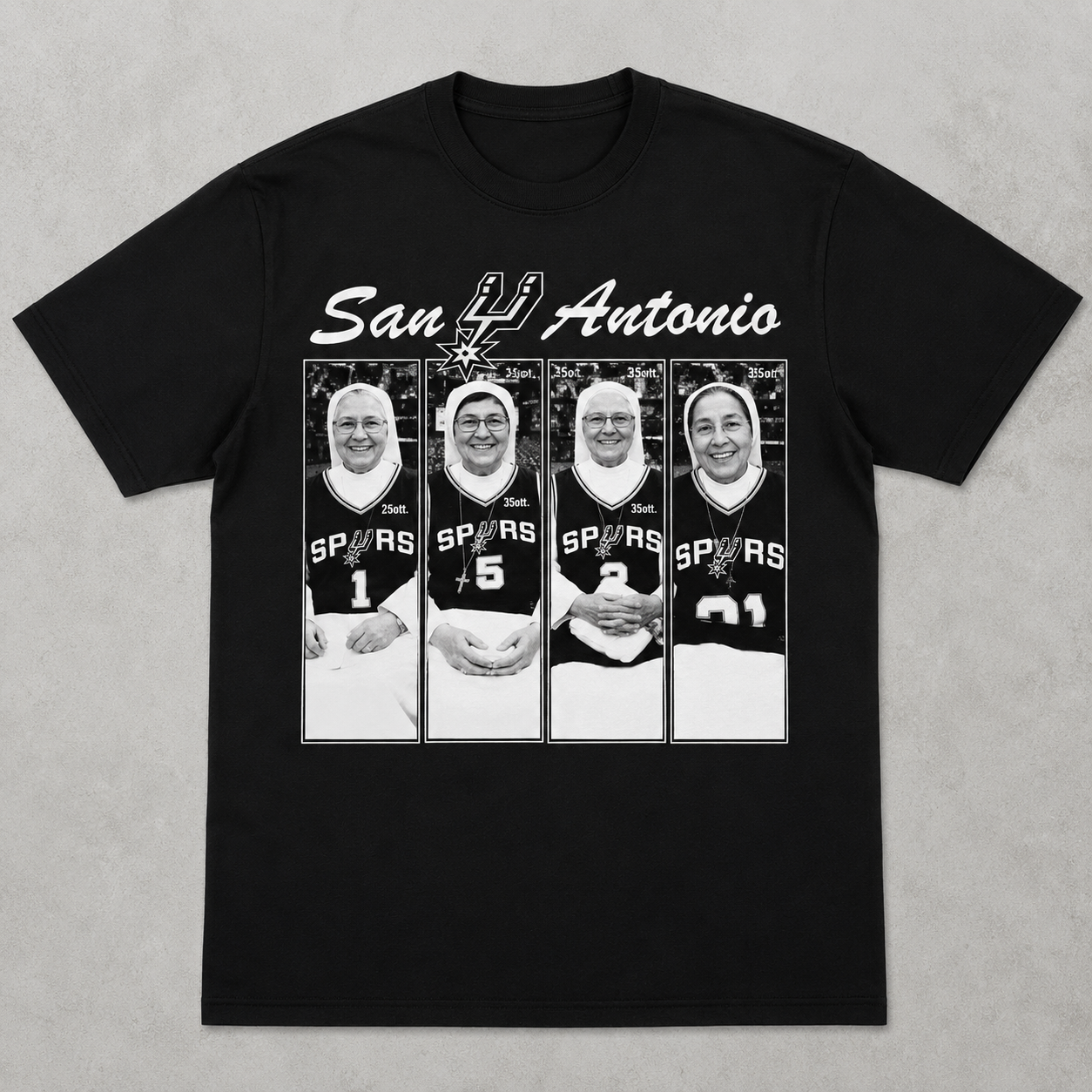 Holy Hoops San Antonio Shirt | Funny Basketball Nuns Graphic Tee | Spurs Fan Gift