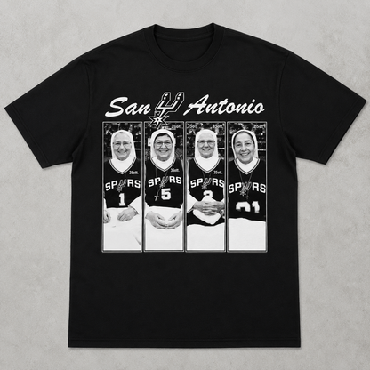 Holy Hoops San Antonio Shirt | Funny Basketball Nuns Graphic Tee | Spurs Fan Gift