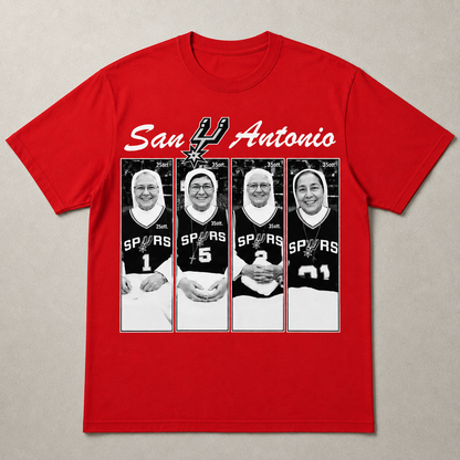 Holy Hoops San Antonio Shirt | Funny Basketball Nuns Graphic Tee | Spurs Fan Gift