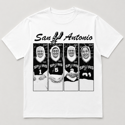 Holy Hoops San Antonio Shirt | Funny Basketball Nuns Graphic Tee | Spurs Fan Gift