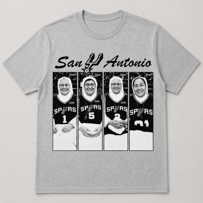 Holy Hoops San Antonio Shirt | Funny Basketball Nuns Graphic Tee | Spurs Fan Gift