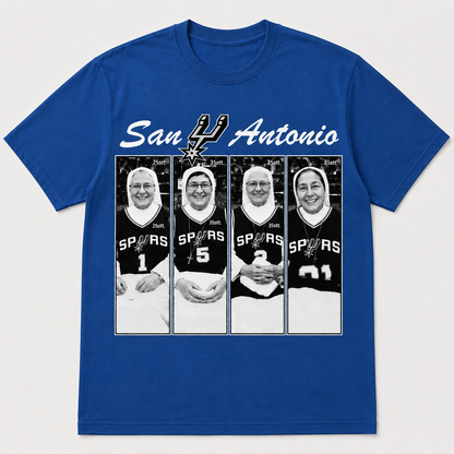 Holy Hoops San Antonio Shirt | Funny Basketball Nuns Graphic Tee | Spurs Fan Gift
