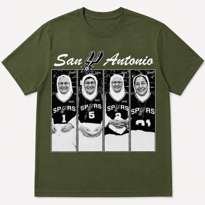Holy Hoops San Antonio Shirt | Funny Basketball Nuns Graphic Tee | Spurs Fan Gift