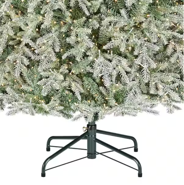 🔥 SMART Grand Duchess Twinkling Balsam Fir Flocked LED Pre-Lit Tree