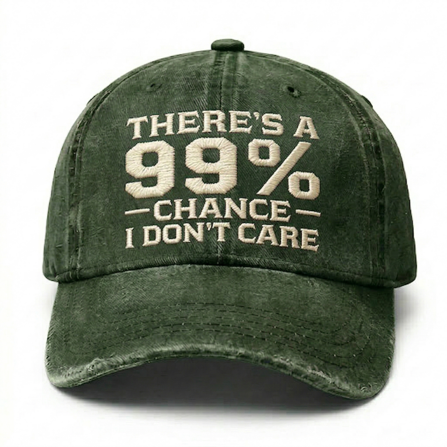There's A 99% Chance I Don't Care Embroidery Cap