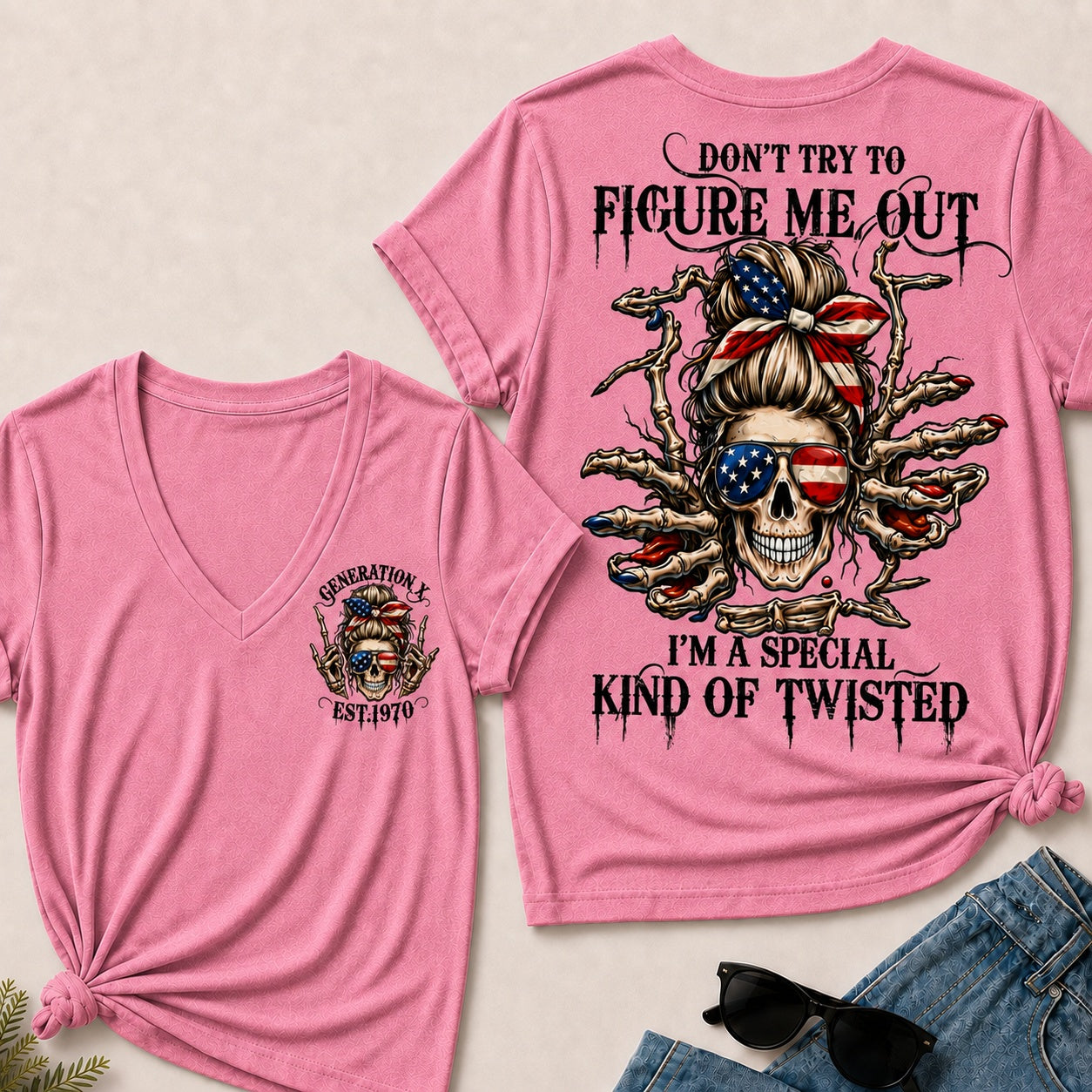 Don't Try To Figure Me Out I'm A Special Kind Of Twisted V-Neck T-Shirt