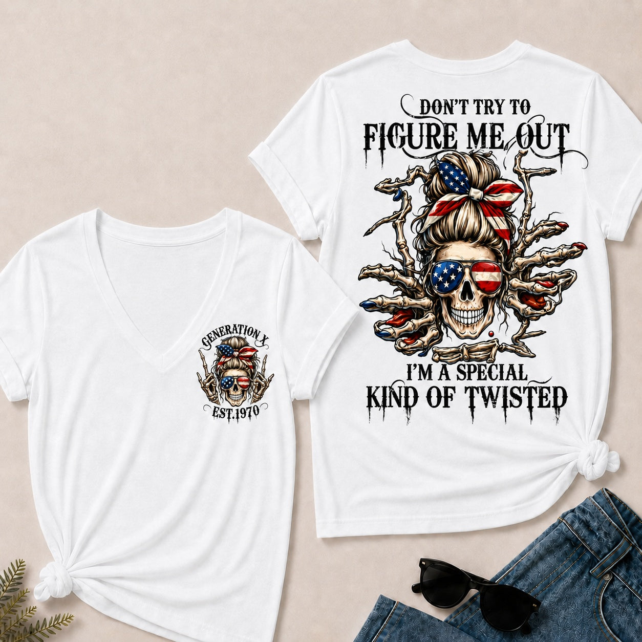 Don't Try To Figure Me Out I'm A Special Kind Of Twisted V-Neck T-Shirt