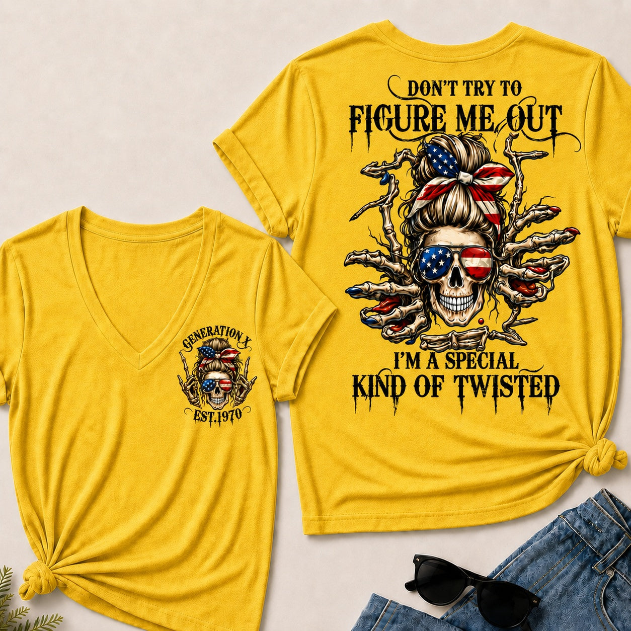 Don't Try To Figure Me Out I'm A Special Kind Of Twisted V-Neck T-Shirt