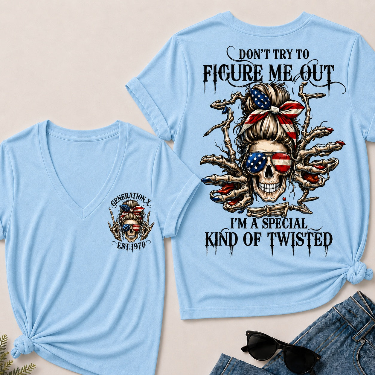 Don't Try To Figure Me Out I'm A Special Kind Of Twisted V-Neck T-Shirt