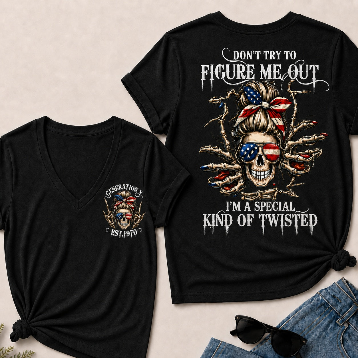 Don't Try To Figure Me Out I'm A Special Kind Of Twisted V-Neck T-Shirt