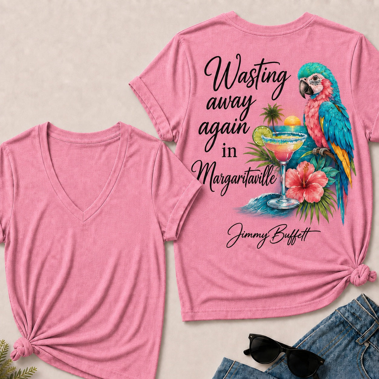 Wasting Away Again in Margaritaville V-Neck T-Shirt