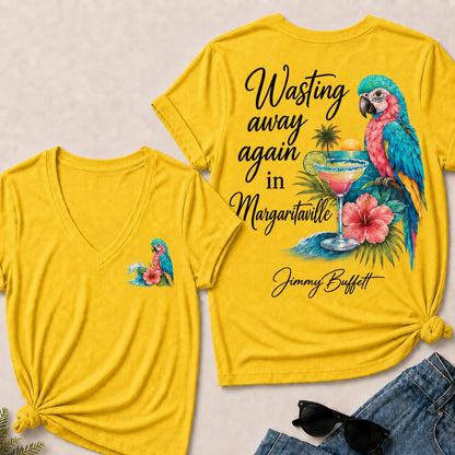 Wasting Away Again in Margaritaville V-Neck T-Shirt
