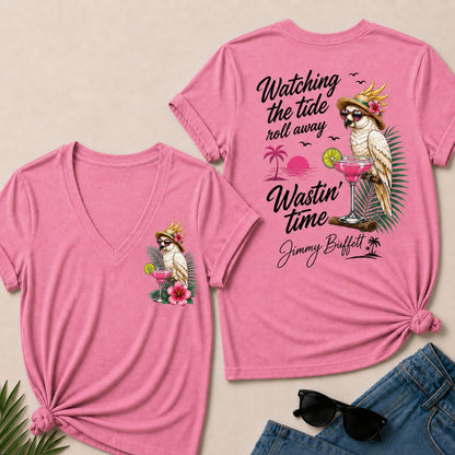 Watching The Tide Roll Away£üWastin' Time V-Neck T-Shirt