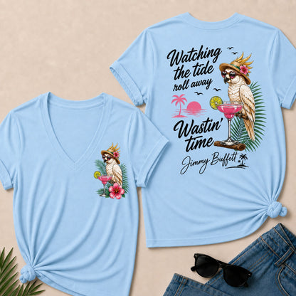 Watching The Tide Roll Away£üWastin' Time V-Neck T-Shirt