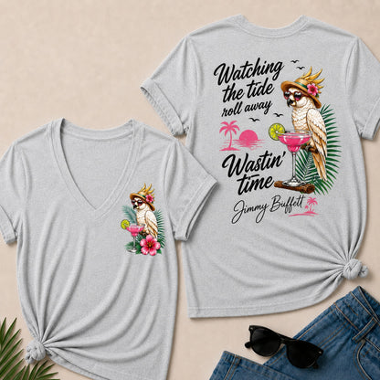Watching The Tide Roll Away£üWastin' Time V-Neck T-Shirt