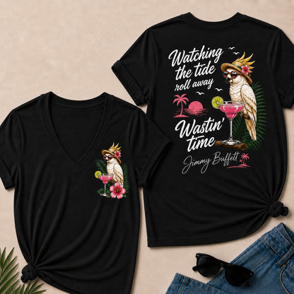Watching The Tide Roll Away£üWastin' Time V-Neck T-Shirt