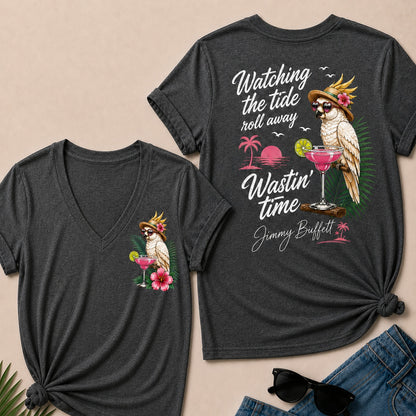 Watching The Tide Roll Away£üWastin' Time V-Neck T-Shirt