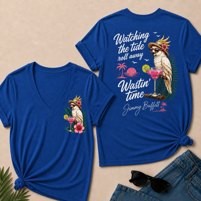 Watching The Tide Roll Away£üWastin' Time V-Neck T-Shirt