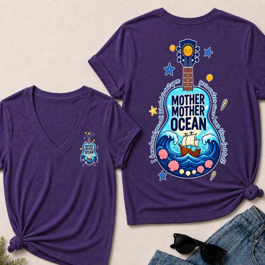 Mother Mother Ocean I Have Heard You Call V-Neck T-Shirt