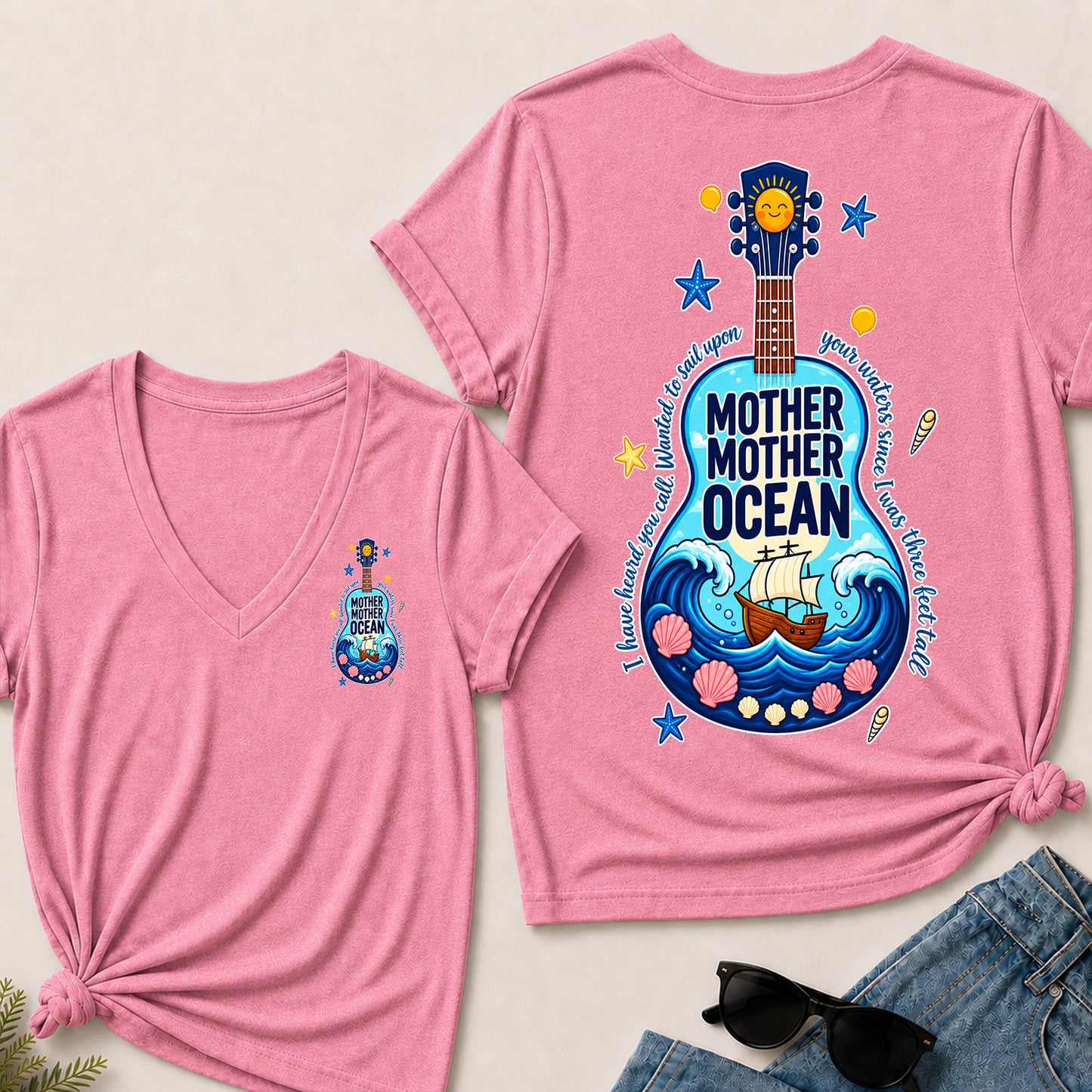 Mother Mother Ocean I Have Heard You Call V-Neck T-Shirt