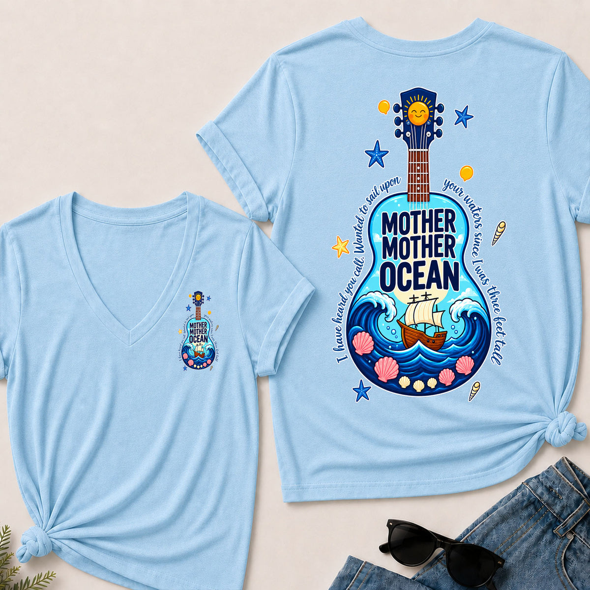 Mother Mother Ocean I Have Heard You Call V-Neck T-Shirt