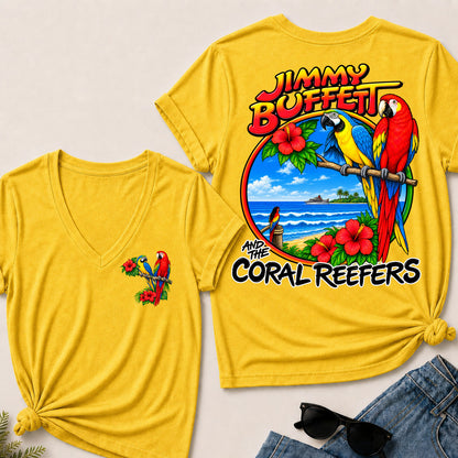 Jimmy Buffett Coral Reefers V-Neck T-Shirt