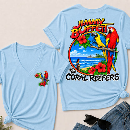 Jimmy Buffett Coral Reefers V-Neck T-Shirt