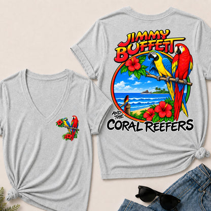 Jimmy Buffett Coral Reefers V-Neck T-Shirt