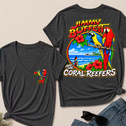 Jimmy Buffett Coral Reefers V-Neck T-Shirt