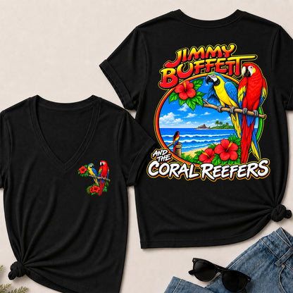 Jimmy Buffett Coral Reefers V-Neck T-Shirt