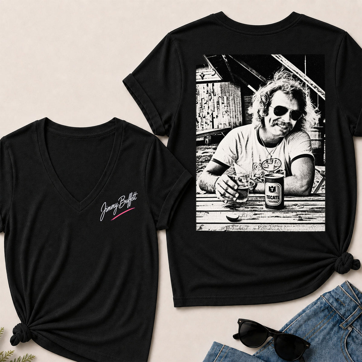 Jimmy Buffett V-Neck T-Shirt