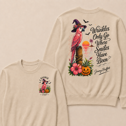 Halloween Wrinkles Only Go Where Smiles Have Been – Jimmy Buffett Sweatshirts