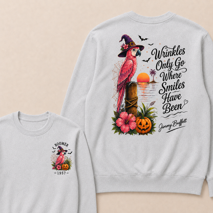 Halloween Wrinkles Only Go Where Smiles Have Been – Jimmy Buffett Sweatshirts