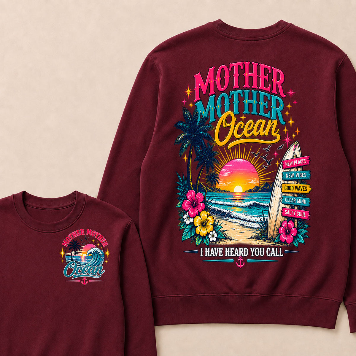 Mother,Mother Ocean,I have Heard You Call -Jimmy Buffett Sweatshirts