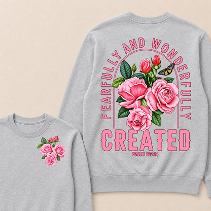 Fearfully And Wonderfully Created Psalm 139:14 Sweatshirts
