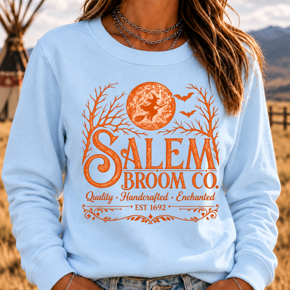 Salem Broom Co. Quality Handcrafted Enchanted Sweatshirt- Custom EST. Year