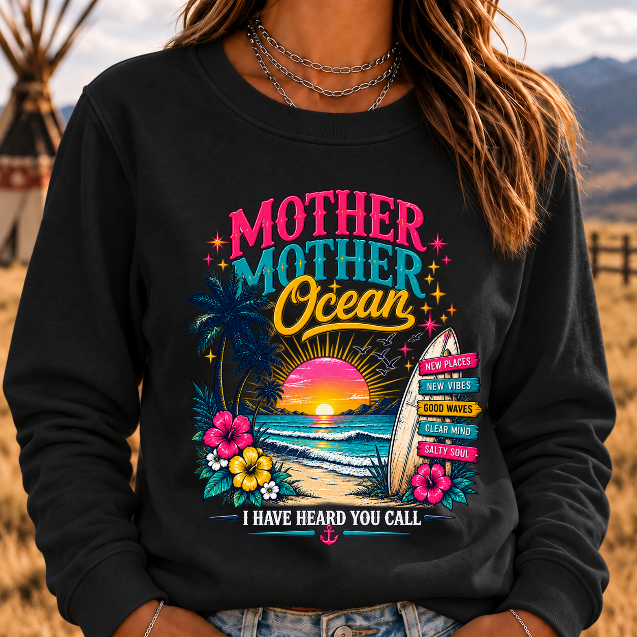 Mother,Mother Ocean,I have Heard You Call -Jimmy Buffett Sweatshirt