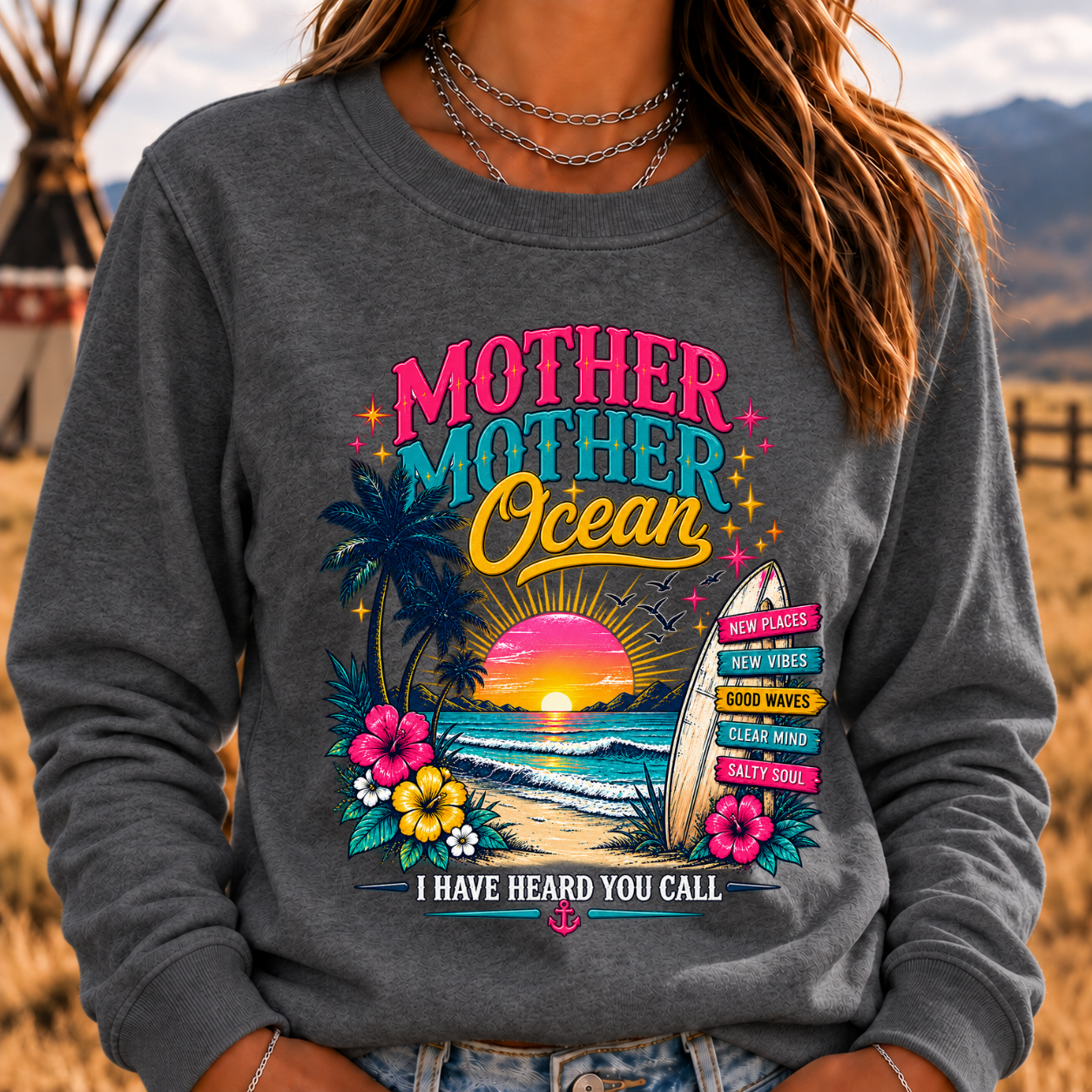 Mother,Mother Ocean,I have Heard You Call -Jimmy Buffett Sweatshirt