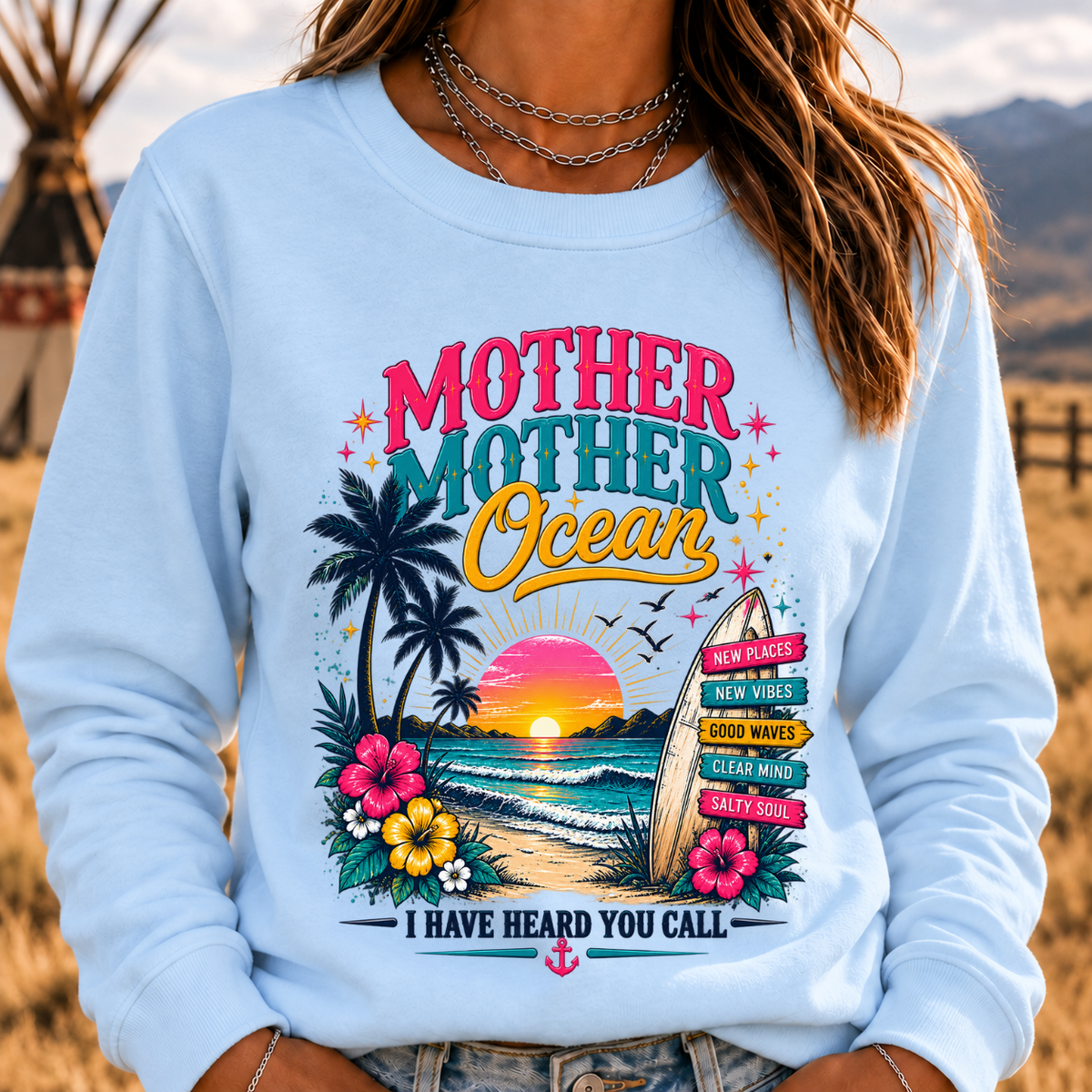 Mother,Mother Ocean,I have Heard You Call -Jimmy Buffett Sweatshirt