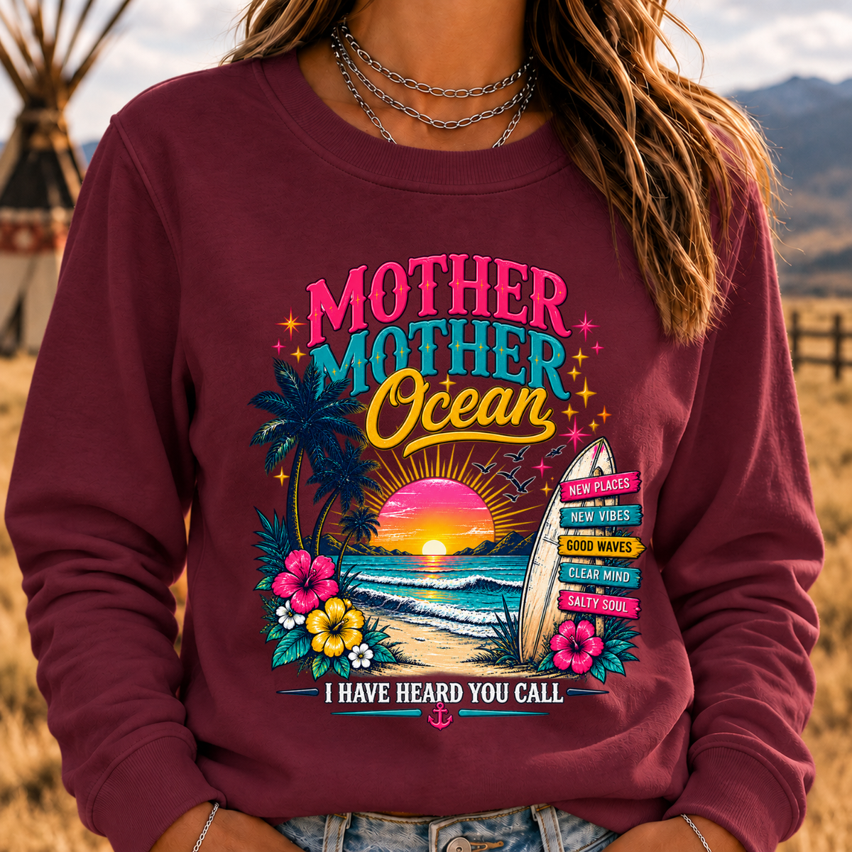 Mother,Mother Ocean,I have Heard You Call -Jimmy Buffett Sweatshirt