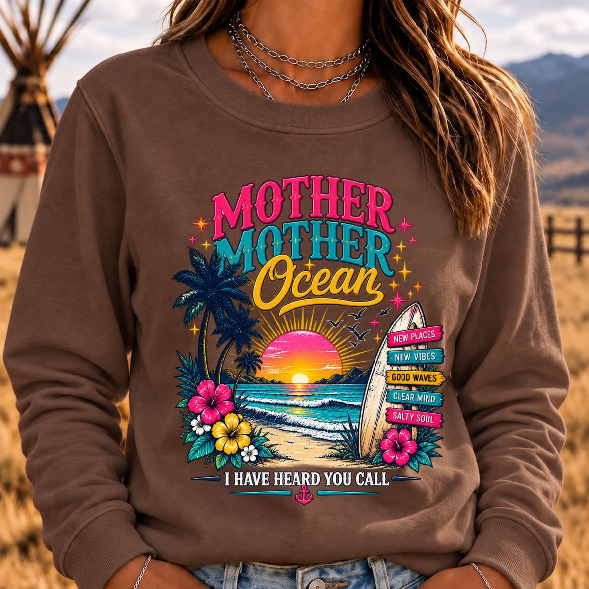 Mother,Mother Ocean,I have Heard You Call -Jimmy Buffett Sweatshirt