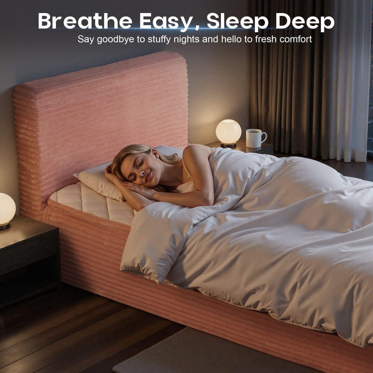 OVIOS Upholstered Boneless Bed No Frame Bed Mattress Combo with Foam and Spring Support No Assembly Required