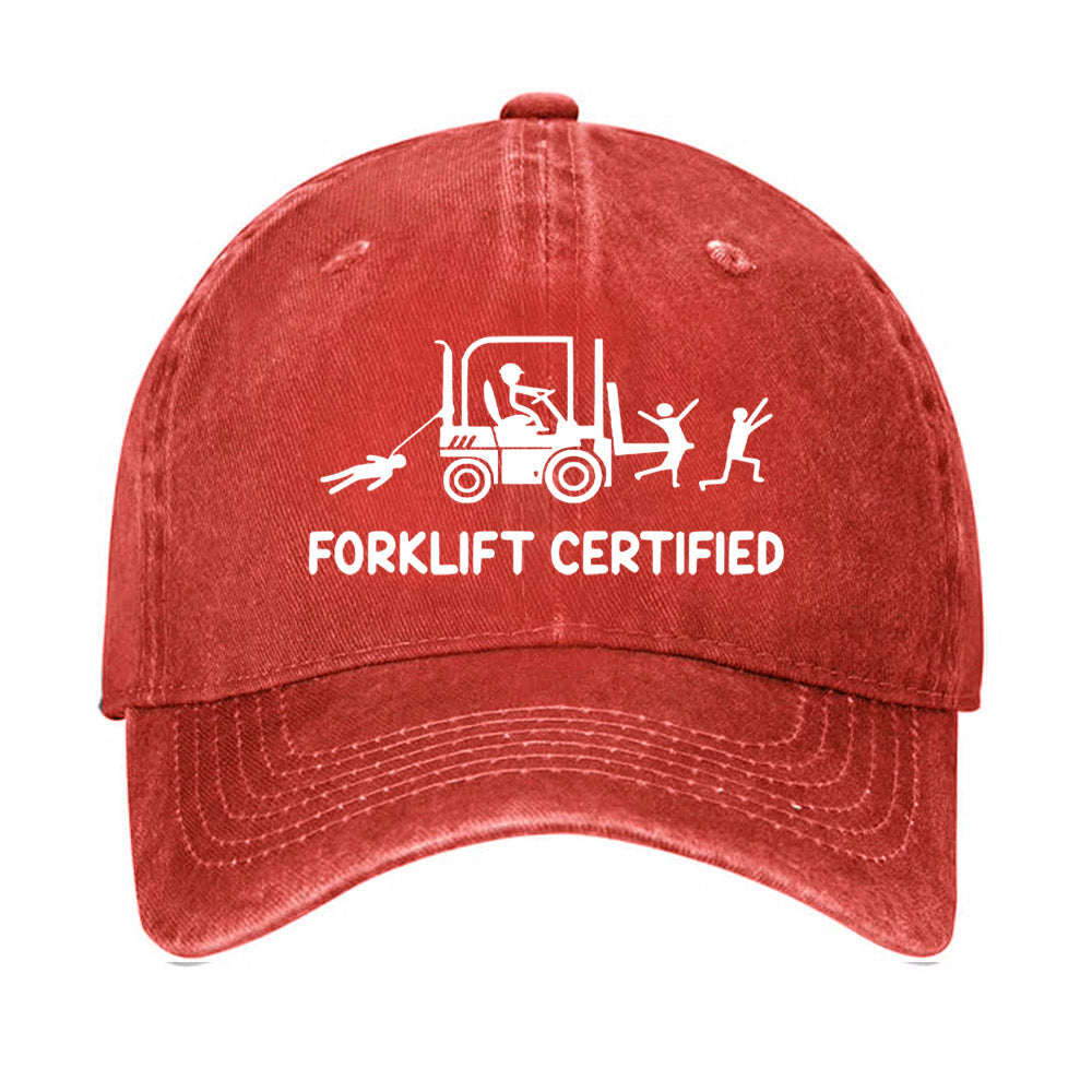 Forklift Certified Funny Hat
