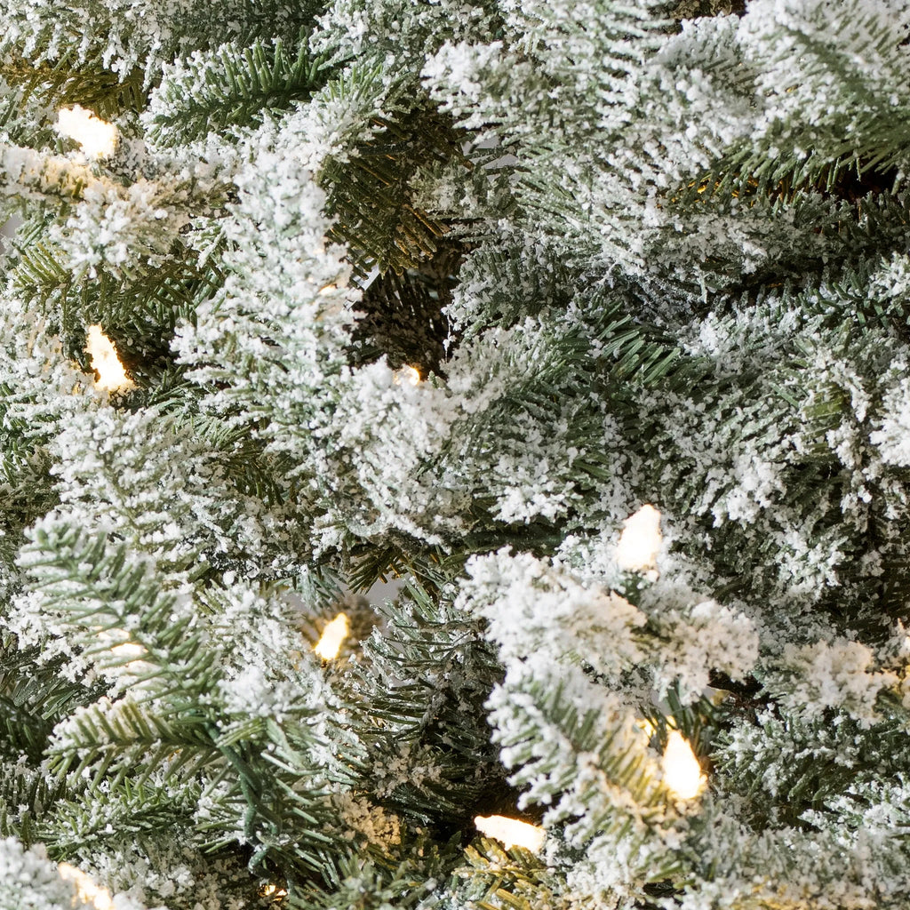 7.5 ft SMART Grand Duchess Twinkling Balsam Fir Flocked LED Pre-Lit Tree