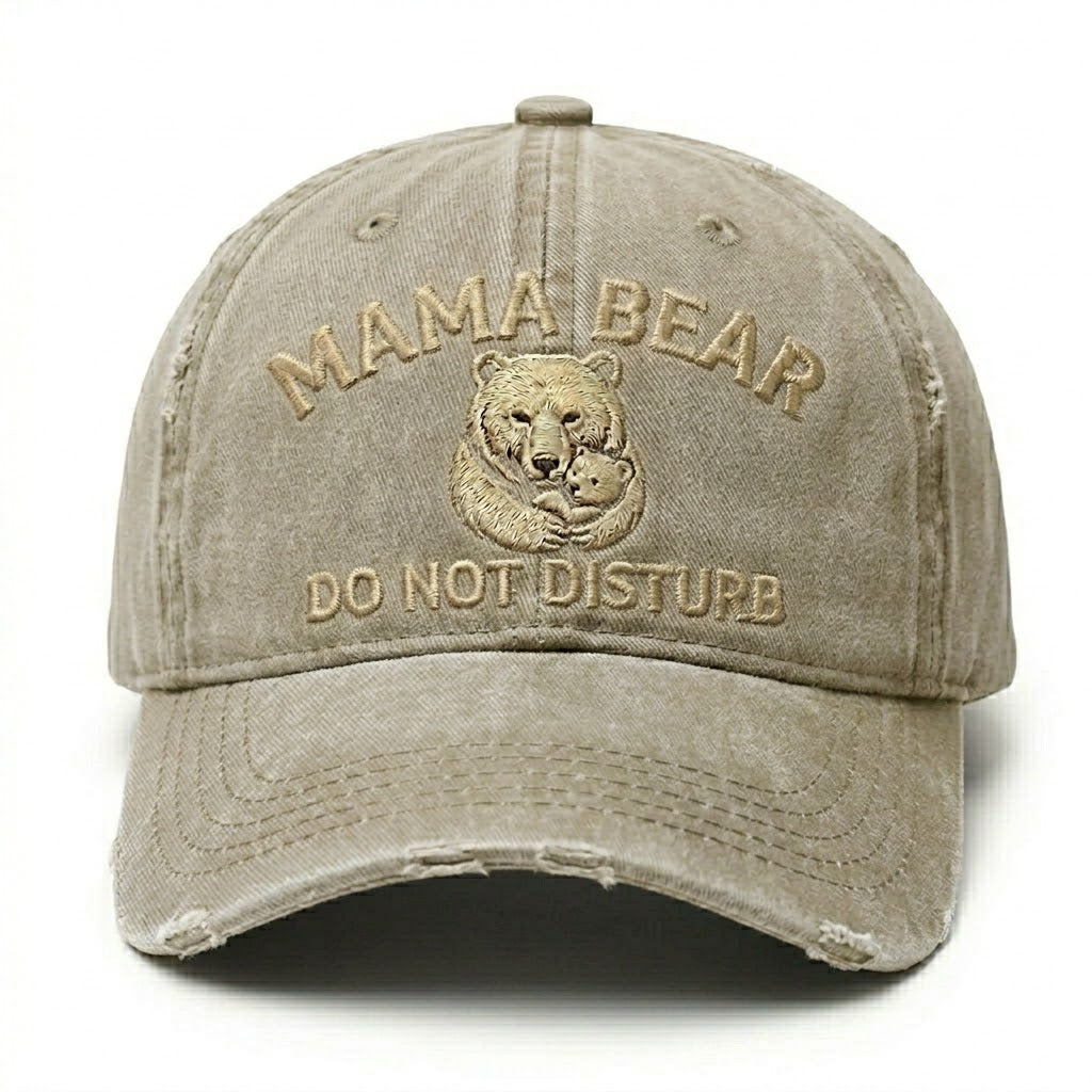 Mama Bear Don't Disturb Embroidery Cap