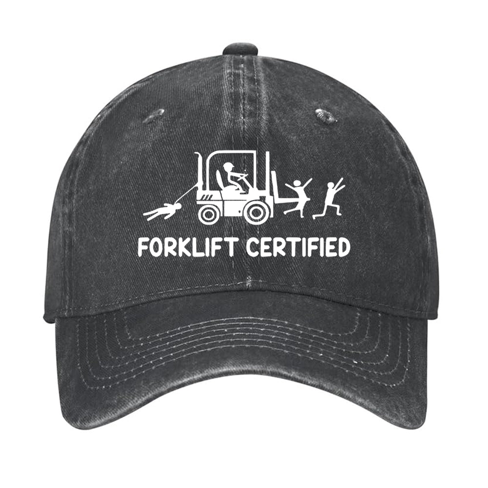 Forklift Certified Funny Hat
