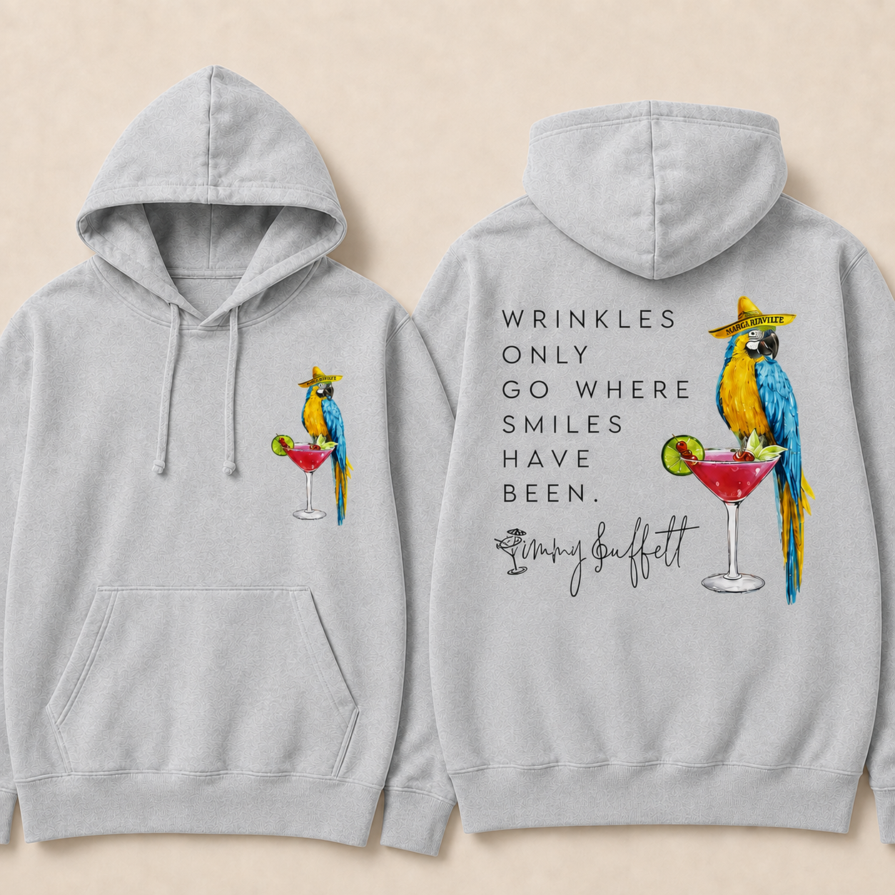 Wrinkles Only Go Where Smiles Have Been Hoodie