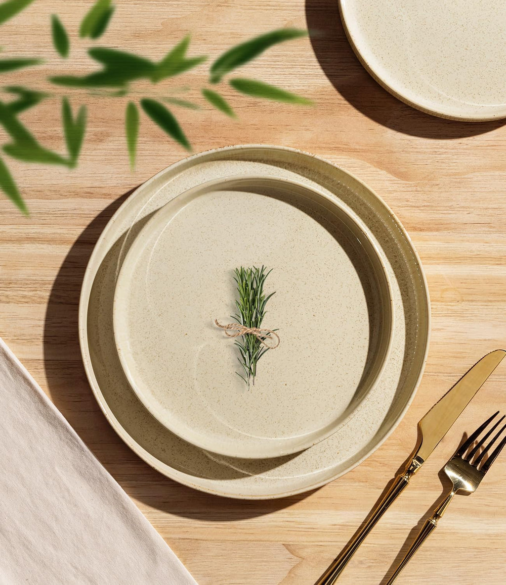Elegant Ceramic Dinnerware Set – 12-Piece European Tableware Collection