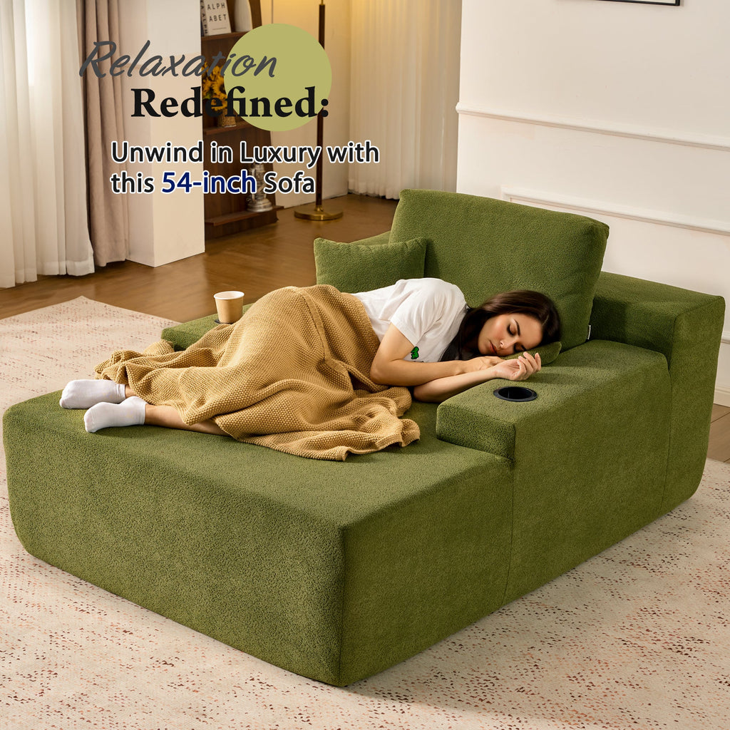🔥Chaise Lounge Chair with Cup Holders